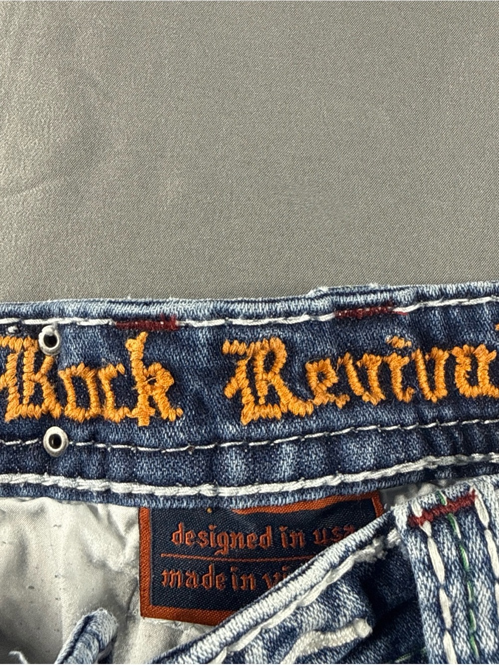 Rock Revival Women’s Light Blue Embroidered Back Pocket Jeans - Picture 9 of 16